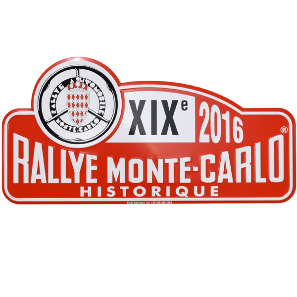 Rally Monte Carlo Historique 2016 Official Metal Plate(Large)