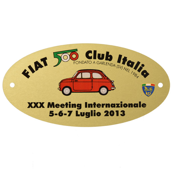 FIAT 500 CLUB ITALIA 2013ミーティング記念バッジ
