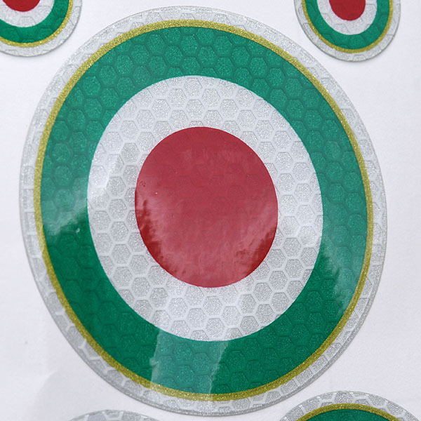 イタリア国旗マークステッカー 反射素材タイプ イタリア自動車雑貨店 イタリア車のパーツとグッズの公式オンラインショップ
