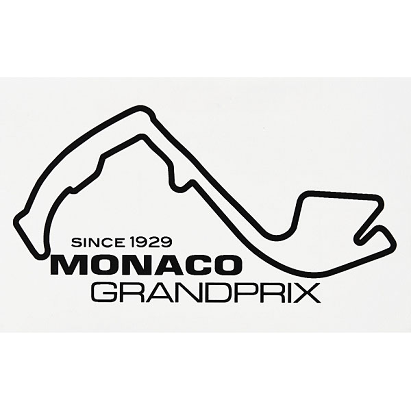 MONACO Grand Prixオフィシャルステッカー(ブラック)
