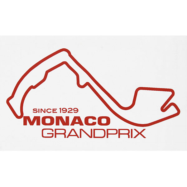 MONACO Grand Prixオフィシャルステッカー(レッド)