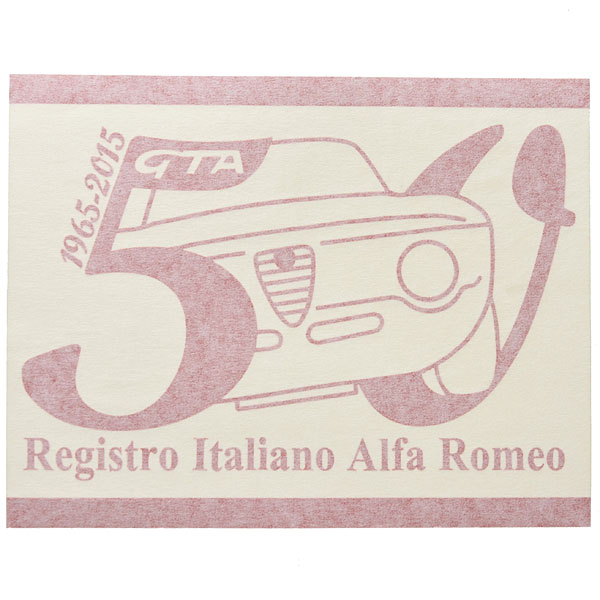 Alfa Romeo Giulia GTA 50周年記念ロゴステッカー(レッド) by RIA(Registro Italiano Alfa Romeo)