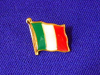 イタリア国旗ピンバッジ