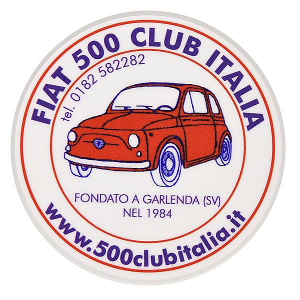 FIAT 500 CLUB ITALIA Sticker(Reverse Type)