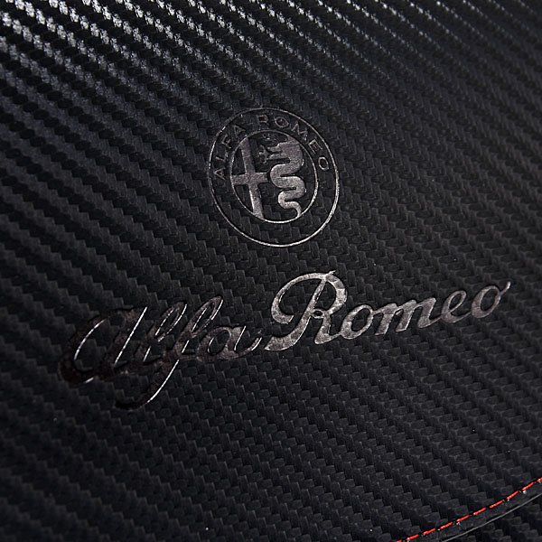 Alfa Romeo純正車検証ケース(カーボンルック)