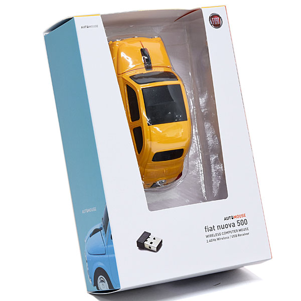 FIAT Nuova 500 Wireless Mouse(Yellow)