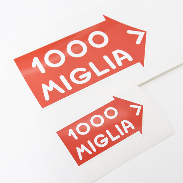 1000 MIGLIA Official Sticker(White Outline/L)