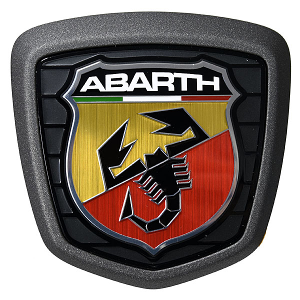 ABARTH純正500ABARTH用リアエンブレム(グラファイトグレーフレーム)