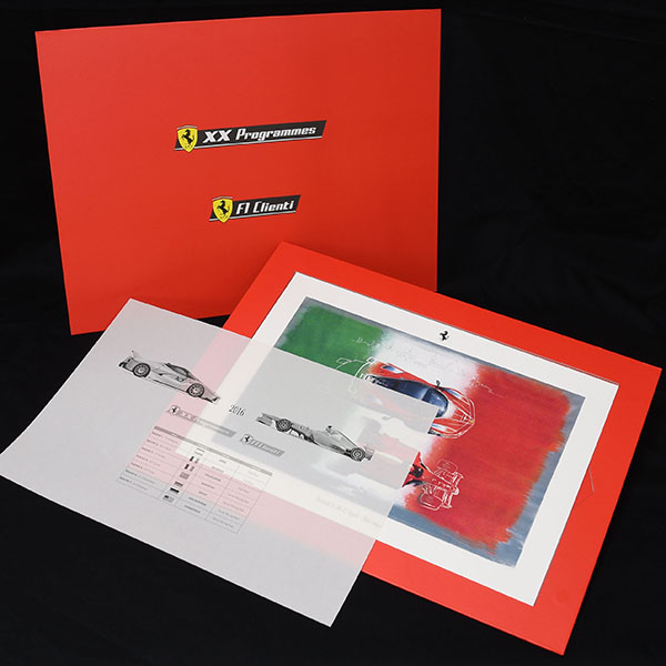 Ferrari純正XX Programmes & F1 Clienti顧客贈呈用リトグラフ