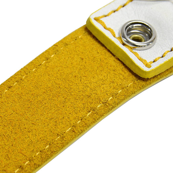FIAT Leather Strap Keyring(Yellow)