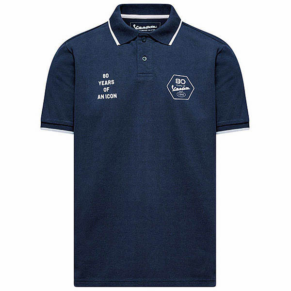 Vespaオフィシャル80th Anniversaryポロシャツ