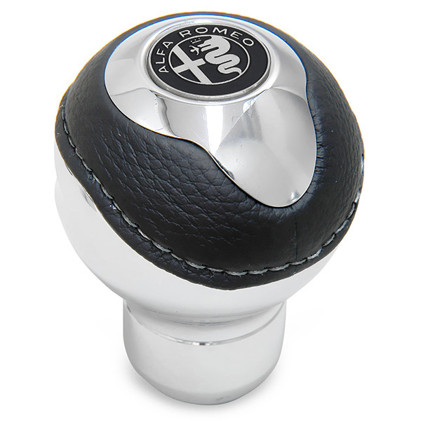BLACK Gear Knob -TUNE IT CHROME- (Normal/Alfa Romeo Mono Tone Emblem)<br><font size=-1 color=red>06/20到着</font>