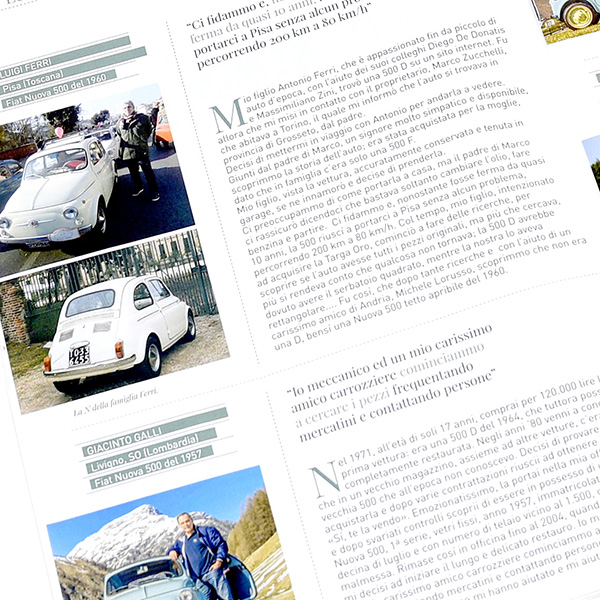 Le veterane si raccontano FIAT 500 CLUB ITALIA Special Issue