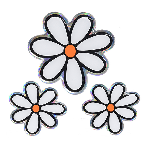 FIAT 500 Flower 3D Sticker