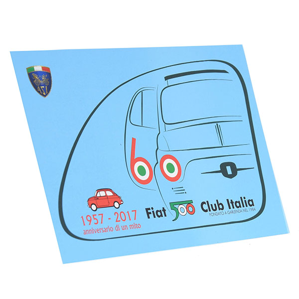 FIAT 500 CLUB ITALIA Official Nuova 500 60anni Memorial Post Card