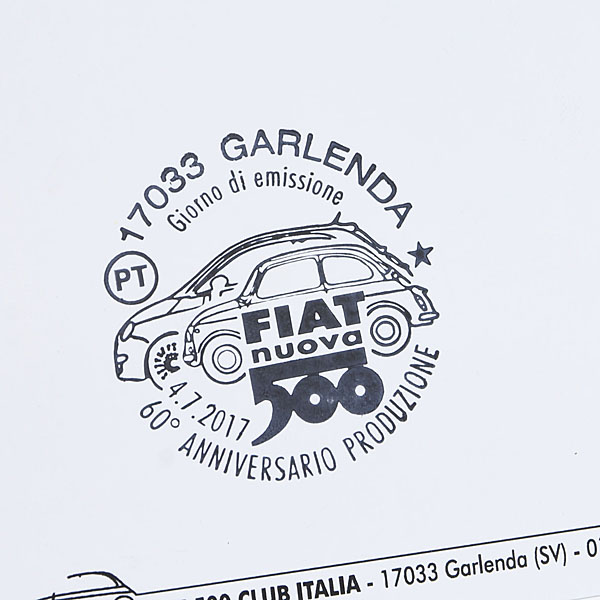 FIAT 500 CLUB ITALIA Official Nuova 500 60anni Memorial Post Card