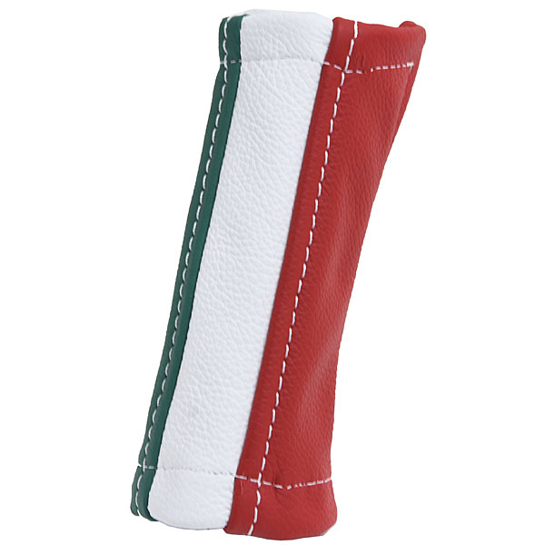 ABARTH/FIAT 500/595 Leather Hand Brake Grip Cover (Tricolor)