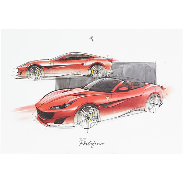 Ferrari純正Portofino VIPゲスト用リトグラフ