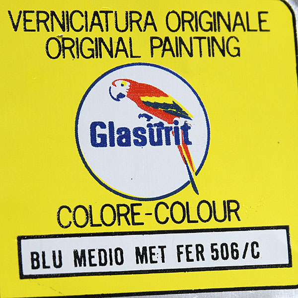 Ferrari Paint Code Sticker(BLU MEDIO MET FER 506/C)