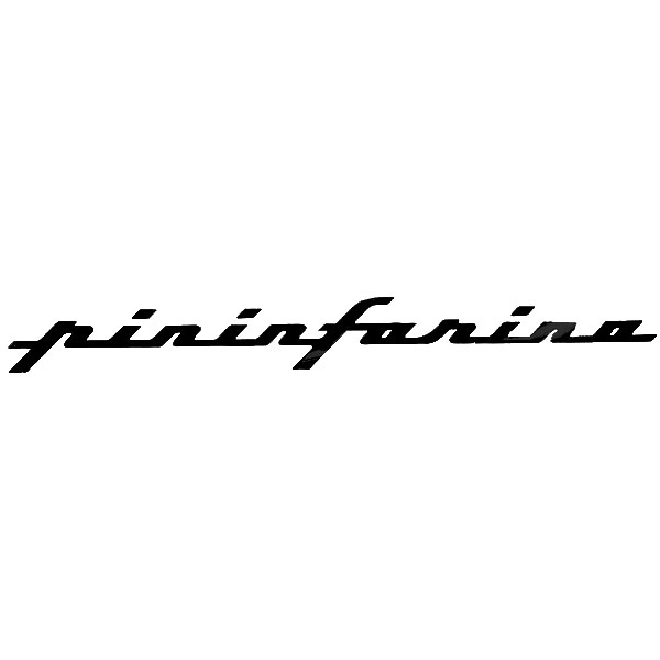 Pininfarinaロゴステッカー(ブラック/切り文字タイプ/317mm)