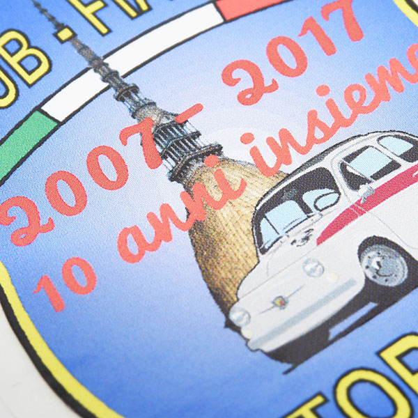 CLUB FIAT 500 TORINO 10anni Sticker