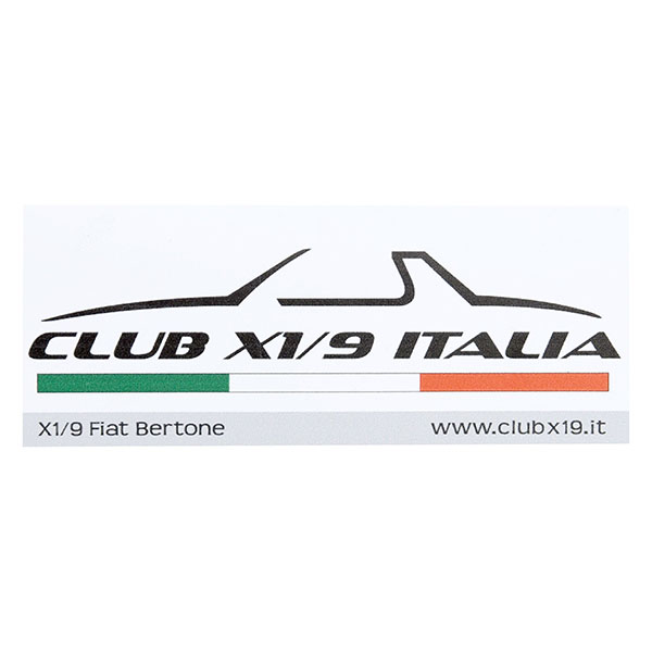 CLUB FIAT X1/9 ITALIAステッカー