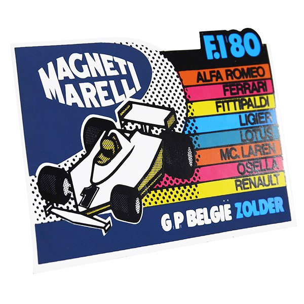 MAGNETI MARELLI F1 1980 Belgie GP Sticker
