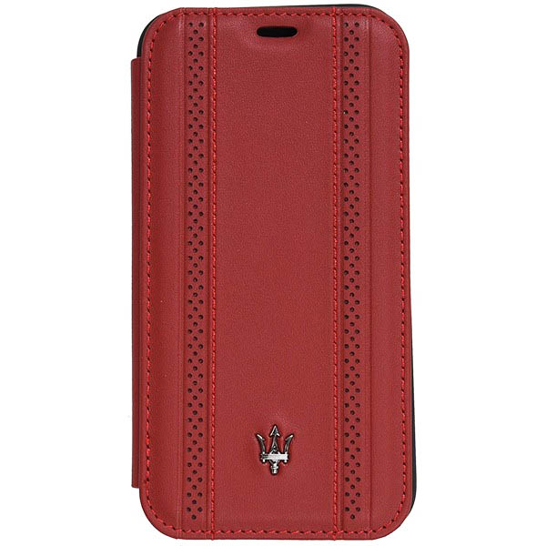 MASERATI iPhone X Book Shaped Case-GRANLUSSO/Red-