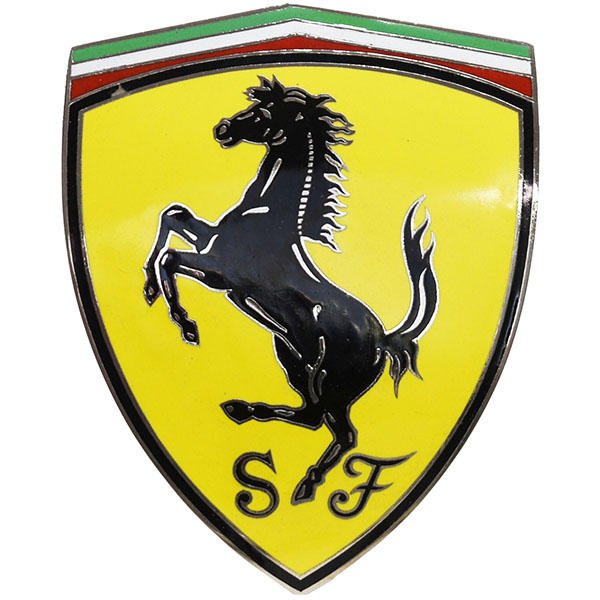Emblema Ferrari Set di 4 adesivi in silicone a cupola di tutte le  dimensioni Logo stampa 3D per coprimozzo centrale, computer portatile,  interni auto, portiera, specchietto -  Italia