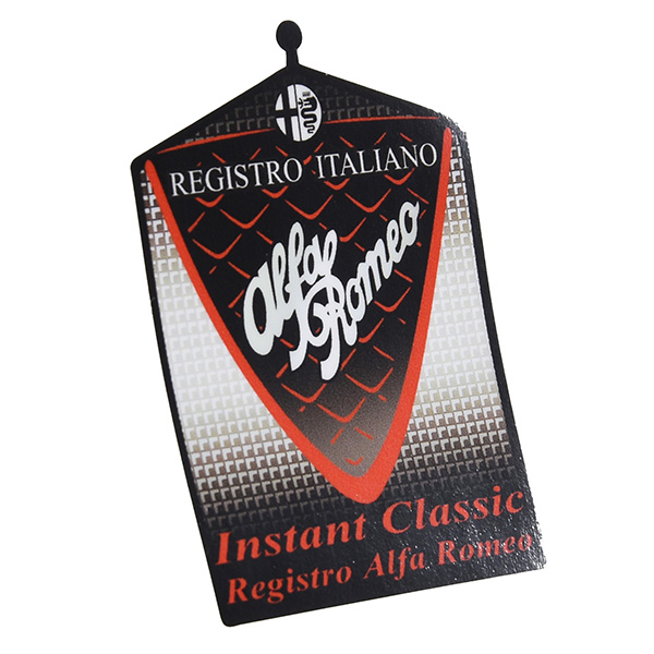 Registro Italiano Alfa Romeoグリル型ステッカー