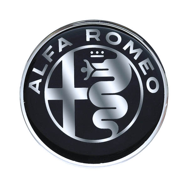 Alfa Romeo純正Newエンブレム3Dステッカー(48mm/モノトーン)