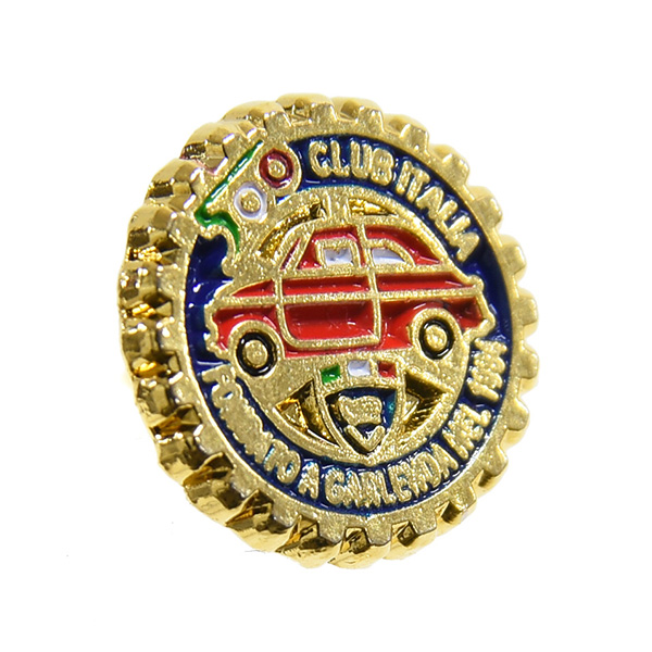 FIAT500 Club Italia Grill Shaped Pin Badge