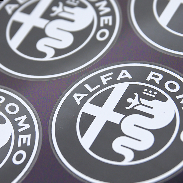 Alfa Romeo New Emblem Stickers Set(White/4pcs.)