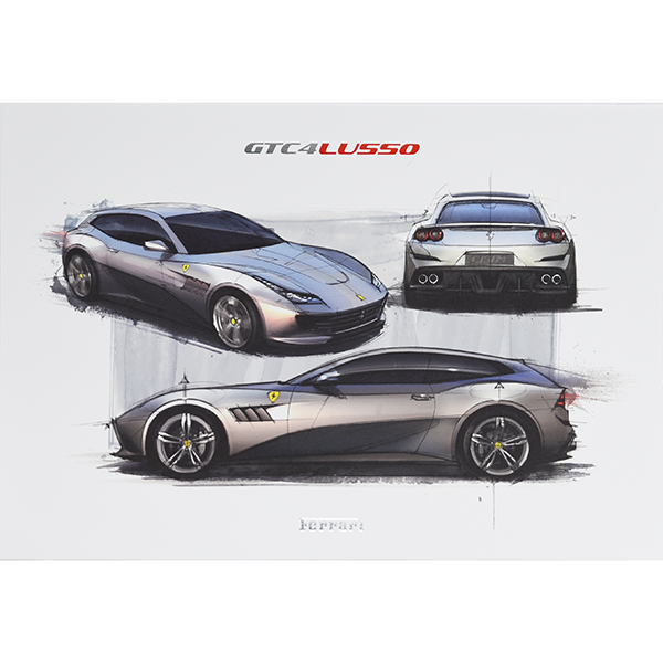 Ferrari純正GTC4 LUSSO VIPゲスト用リトグラフ