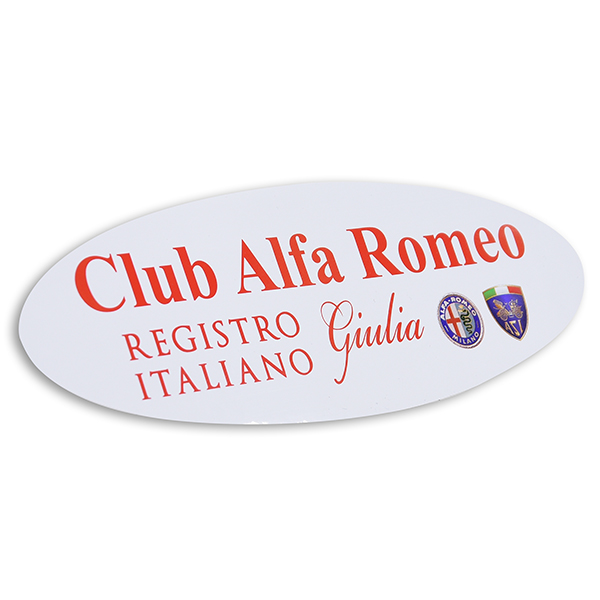 REGISTRO Alfa Romeo Giulia Oval Shaped Sticker(Large)
