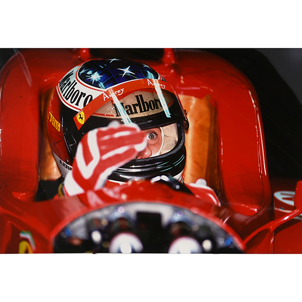 Scuderia Ferrari1996オリジナルプレスクロームフォト-サンマリノGPガレージ-
