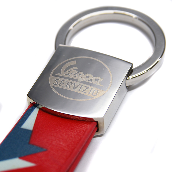 Vespa Official Strap Shaped Keyring(Red)