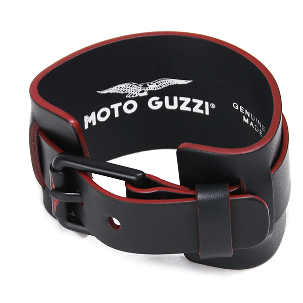 Moto Guzziオフィシャルレザーブレスレット : イタリア自動車雑貨店