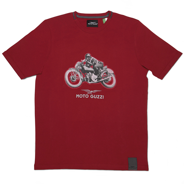 Moto GuzziオフィシャルTシャツ-CLASSIC-(レッド)