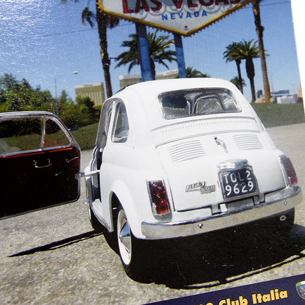 FIAT 500 CLUB ITALIA Post Card-VEGAS-