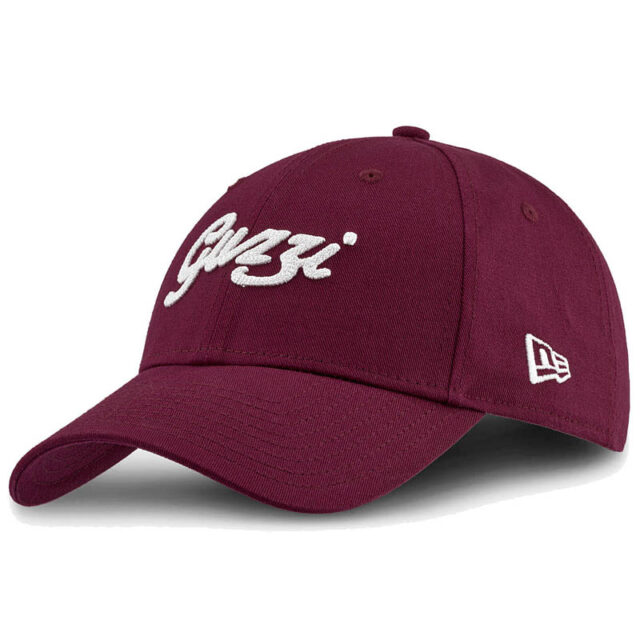 Moto Guzziオフィシャル9Fortyベースボールキャップ-Heritage-(バーガンディ) by NEW ERA