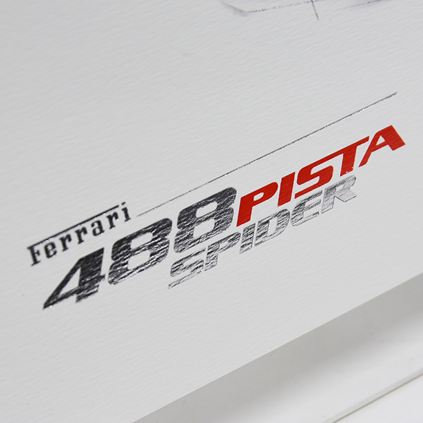 Ferrari 488Pista Spider lithographe for VIP Guest