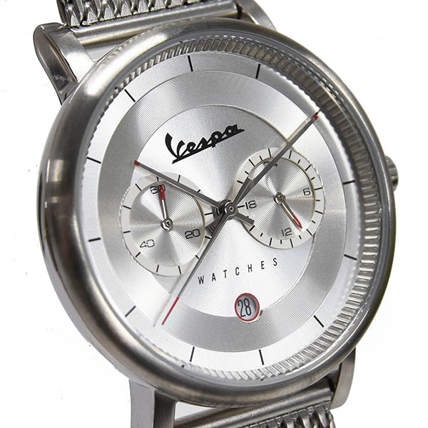 Vespa Official Chronograph Watch-CLASSY/Silver-