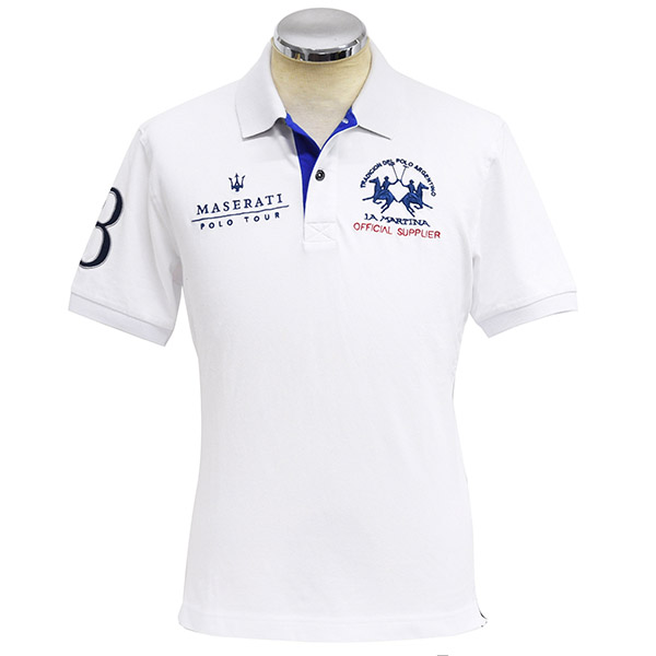MASERATI La Martina Polo Shirts(White)