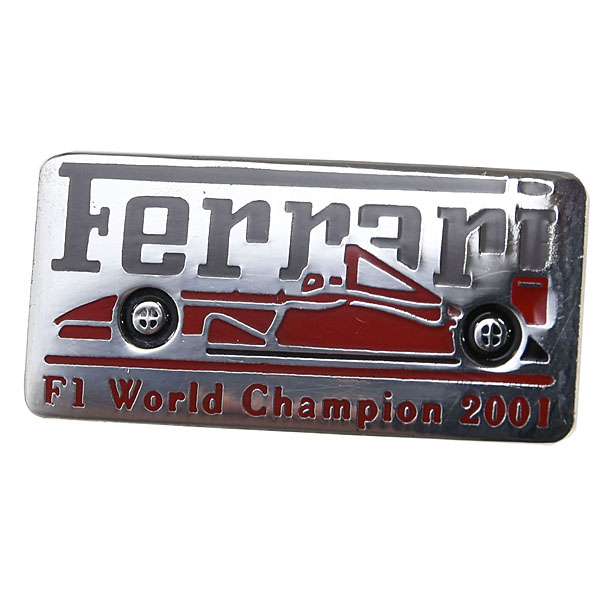 Ferrari純正Scuderia Ferrari2001年ワールドチャンピオン記念ピンバッジ 