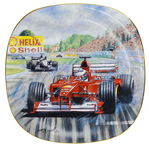 Scuderia Ferrari純正2000 M.シューマッハピクチャーセラミックプレート by Greg McNeill 