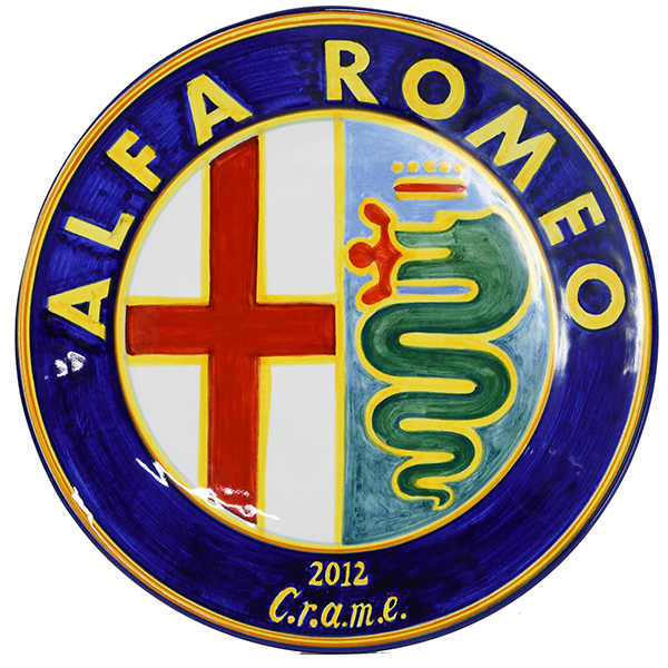 Alfa Romeoエンブレムアートセラミックプレート by CRAME