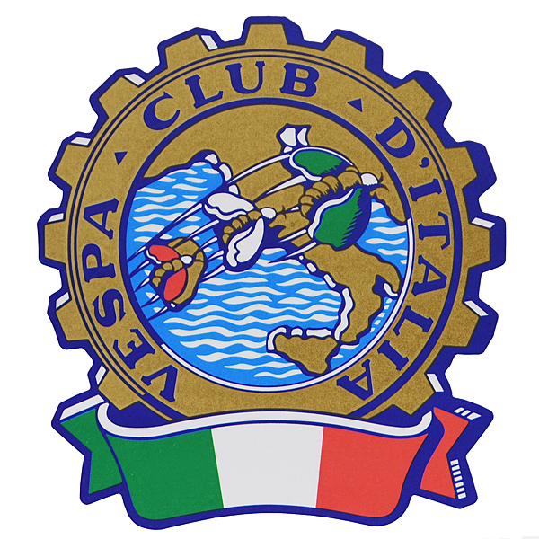 Vespa Club ITALIA エンブレムステッカー
