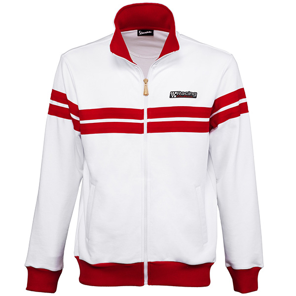 Vespa Zip-Up Sweat Shirts-Racing Sixty -(White)