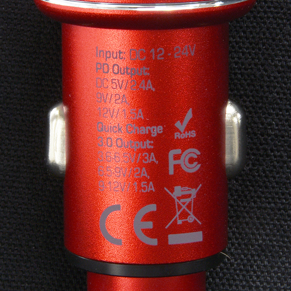 Ferrari純正USBカーチャージャー(PD+QC 3.0)